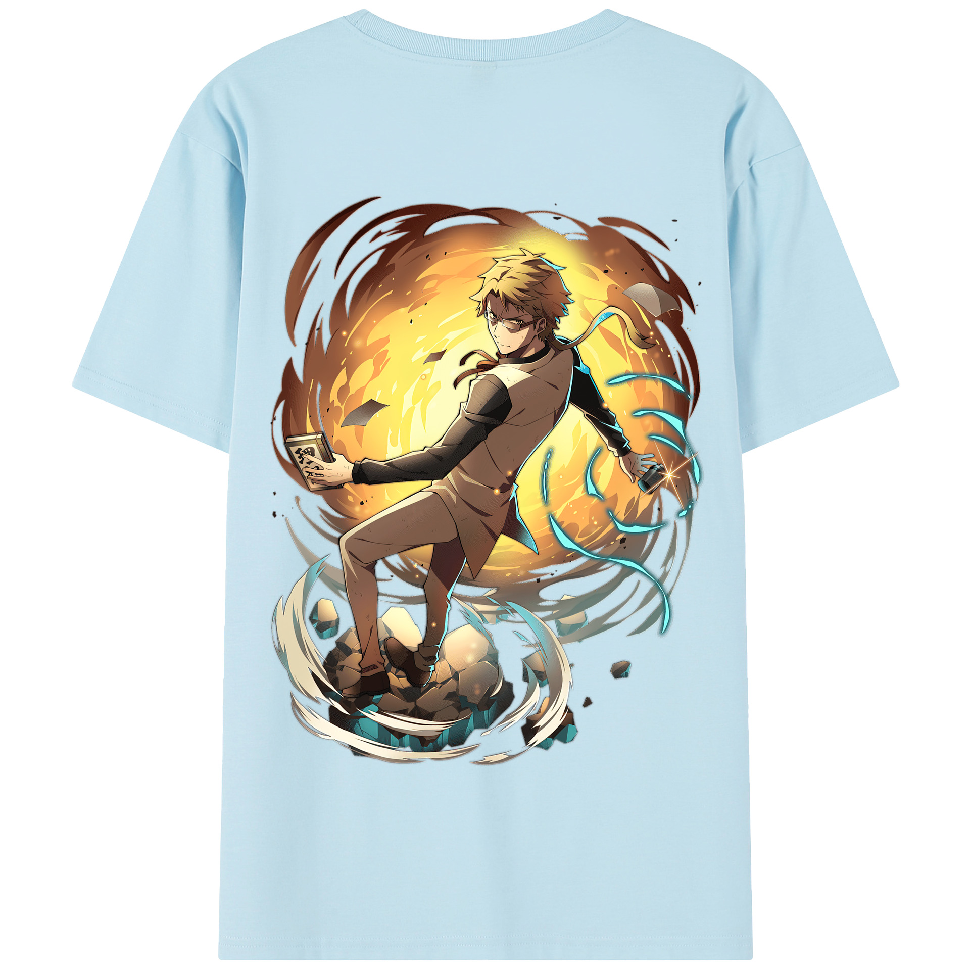 （画像用） 文豪ストレイドッグス Bungo Stray Dogs 綿100％半袖Tシャツ（背面プリント）